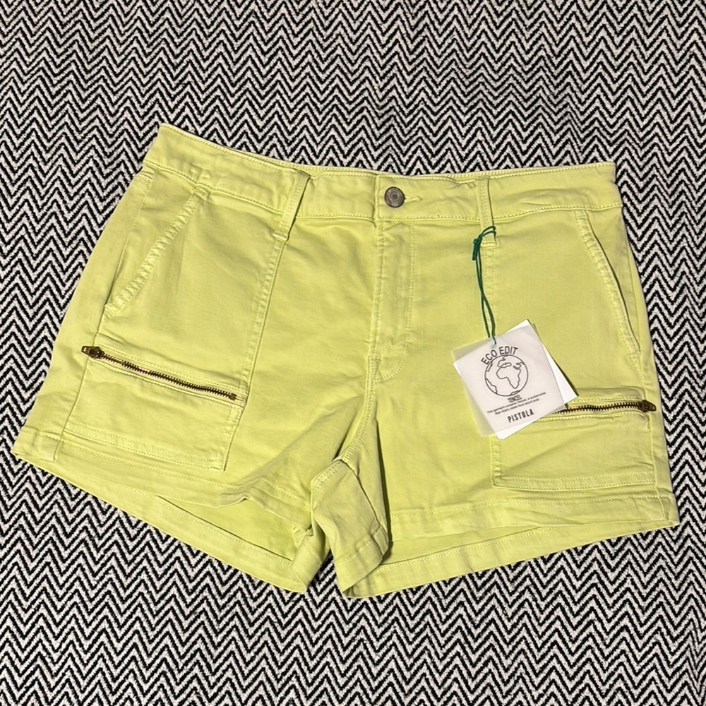 Pistola Hannah High Waisted Stretch Cargo Shorts- Sz 29 - NWT